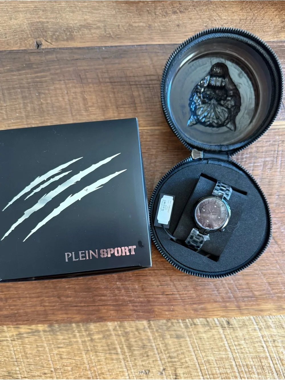 NWT Plein Sport Women’s Watch Analog Quartz TIGER LUXE PSMBA0623 Stainless Steel